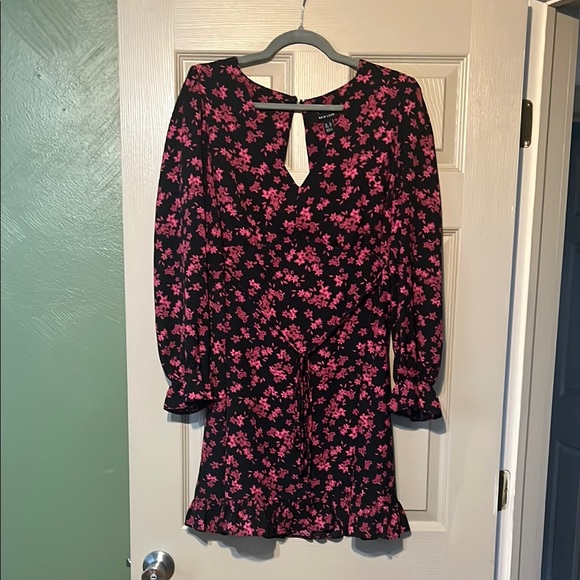ASOS Dresses & Skirts - Floral Black and Pink Dress Spring Dress